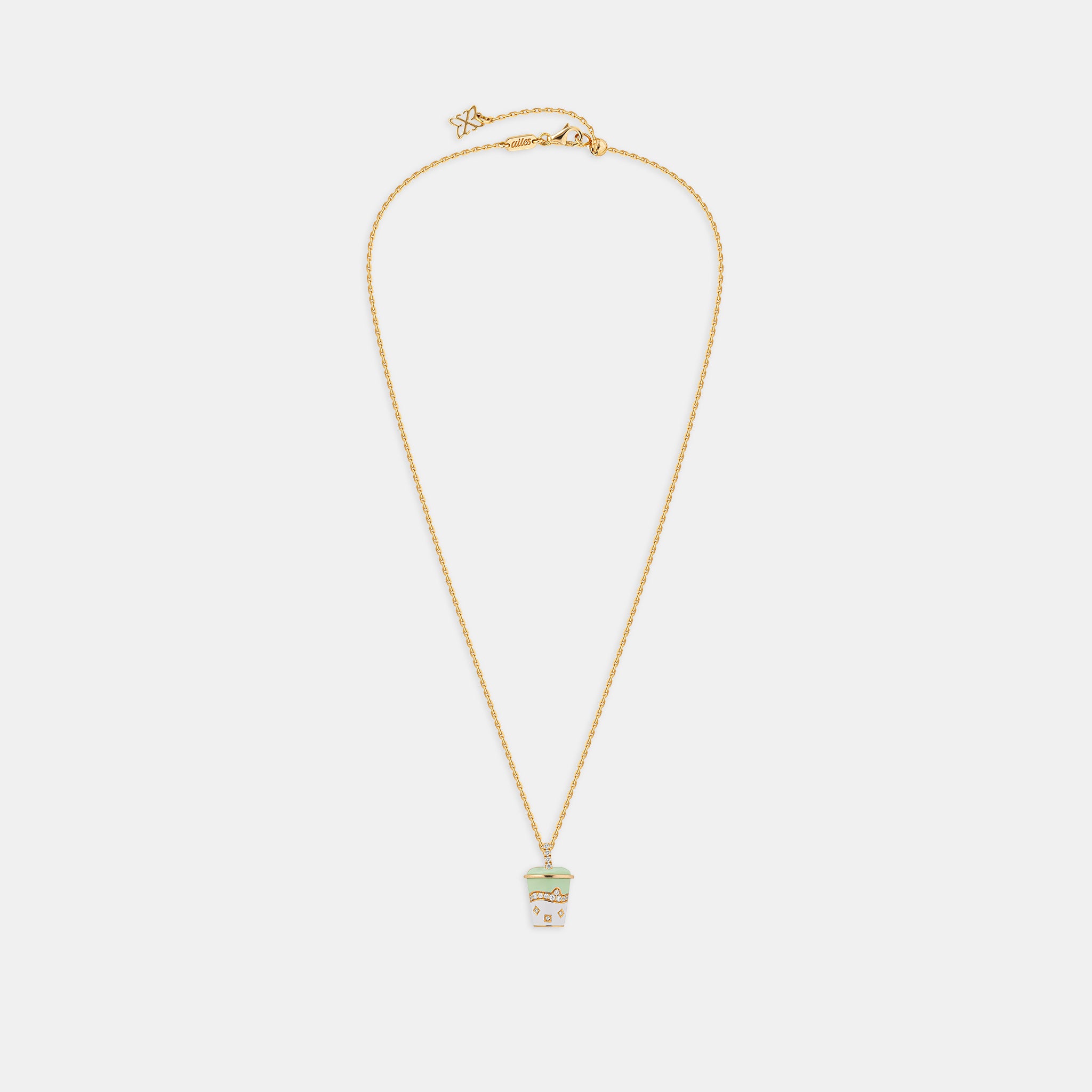 Small Matcha Necklace