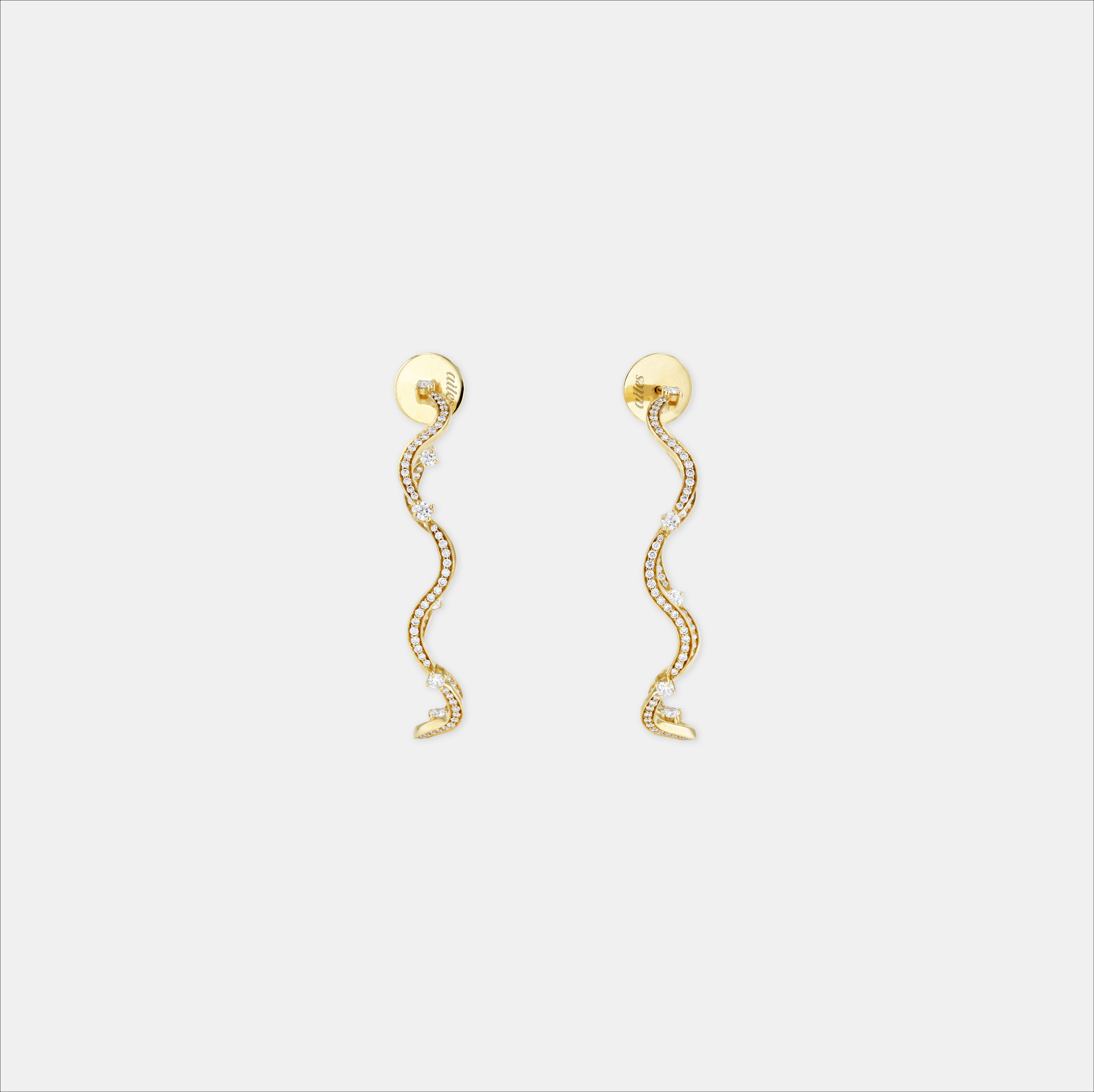 Large Wave Hoop Earrings