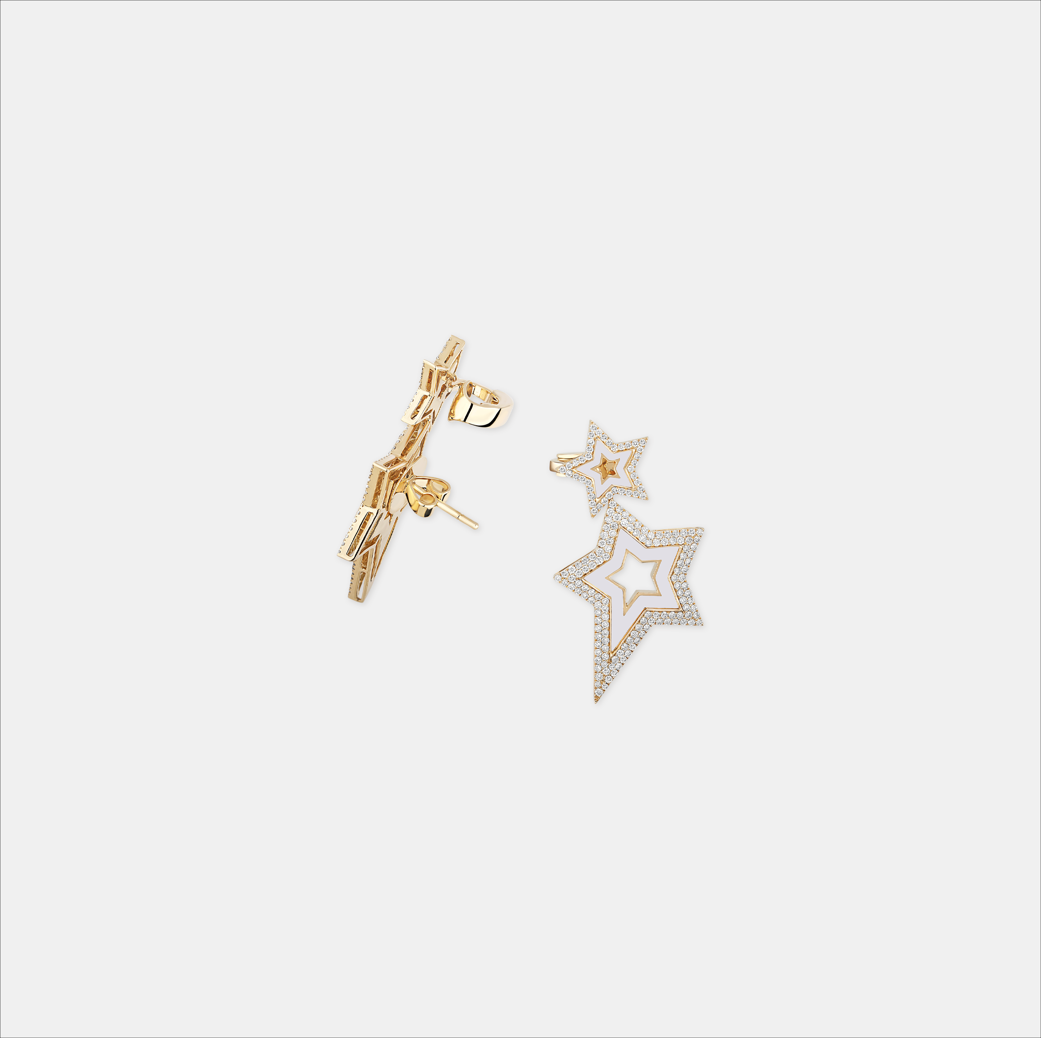 Double Star Earrings