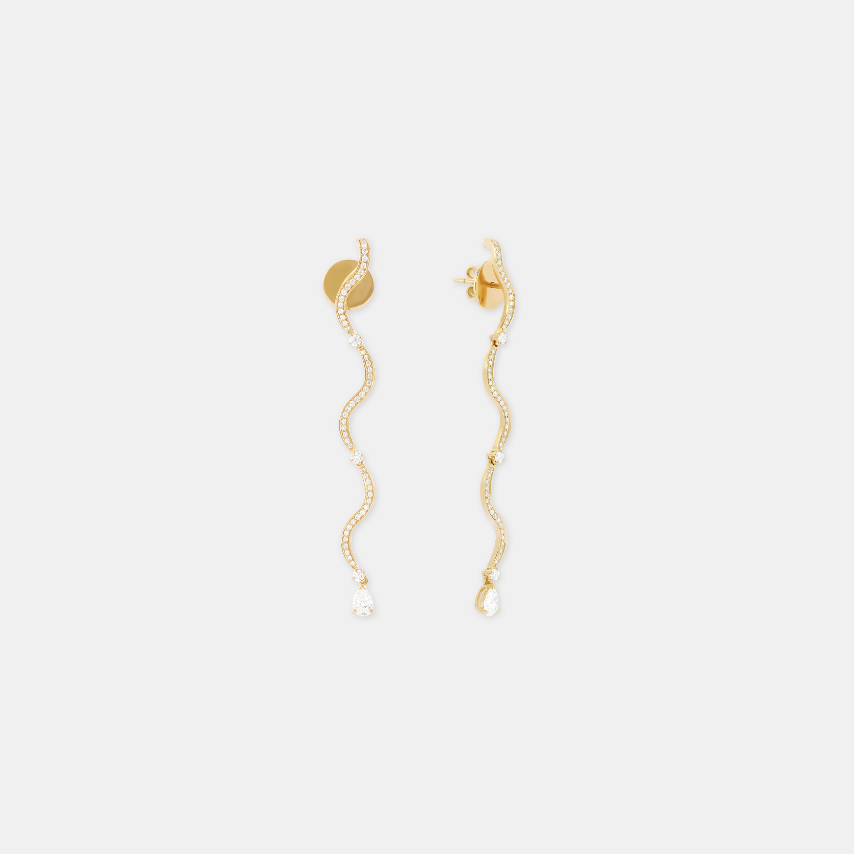Long Wave Earrings